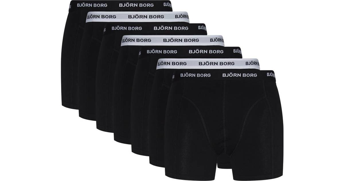 Björn Borg Essential Boxer Shorts 7-pack - Black • Pris »