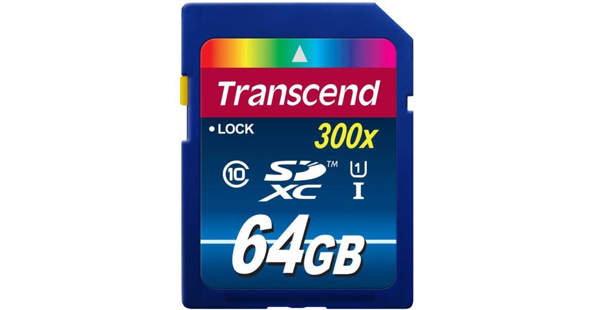 Transcend SDXC Class 10 64GB • Se lägsta pris (11 butiker)