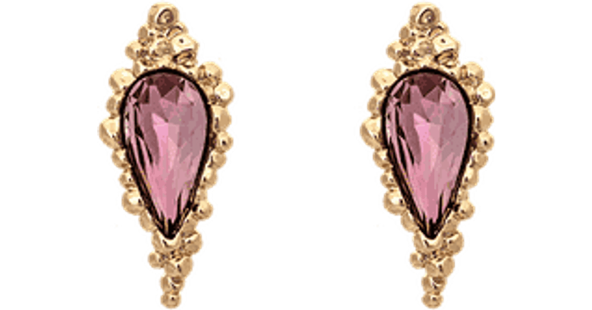 Lily and Rose Ethel Earrings - Gold/Antique Pink • Pris »