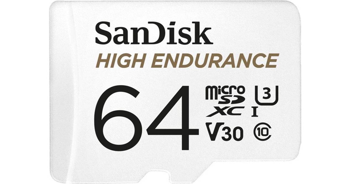 SanDisk High Endurance microSDXC Class 10 UHS-I U3 V30 64GB +Adapter