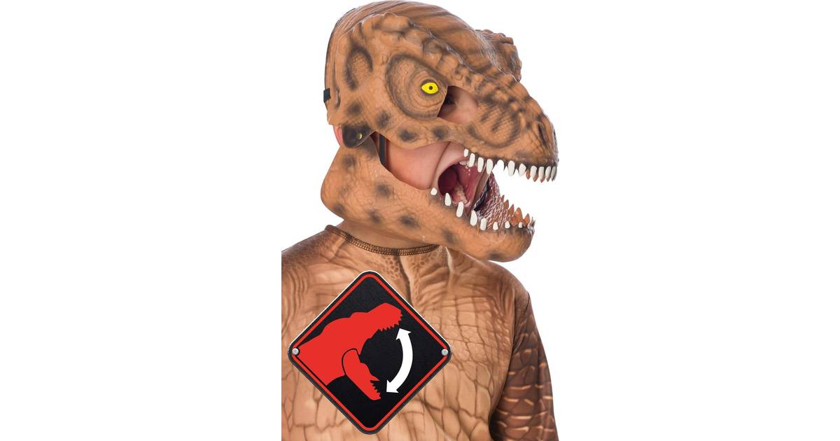 Rubies Jurassic World T-Rex Barn Mask Med Rörlig Käke