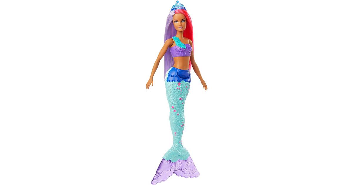 Barbie Dreamtopia Surprise Mermaid Pink and Purple Hair • Pris »
