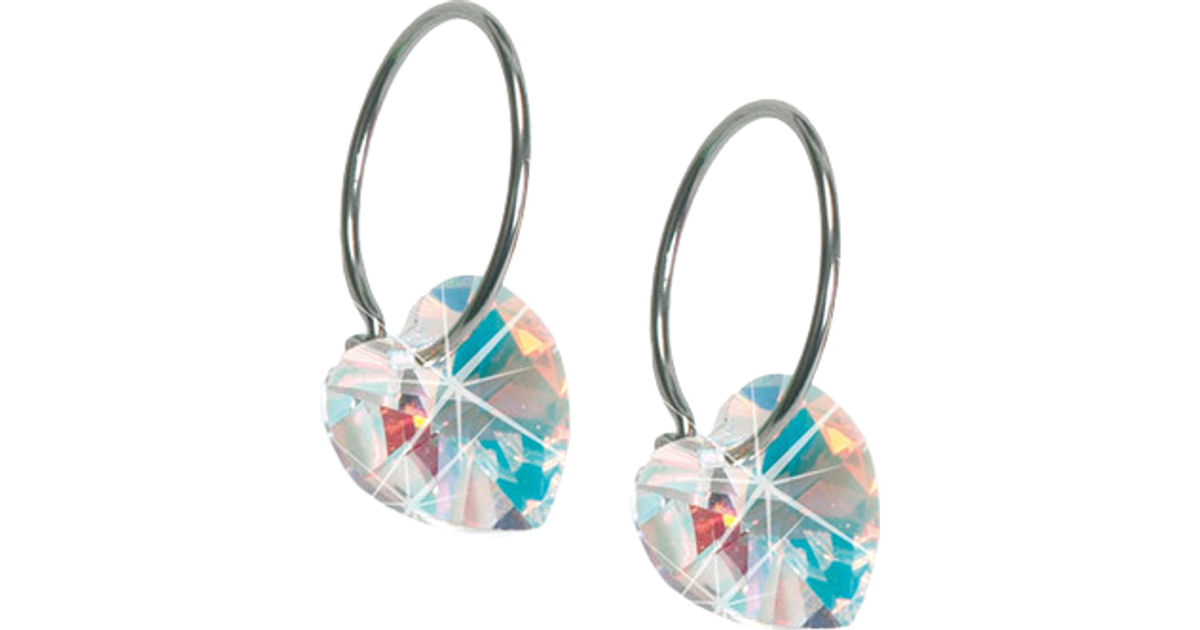 Blomdahl Heart Earrings - Silver/Rainbow • Se pris »