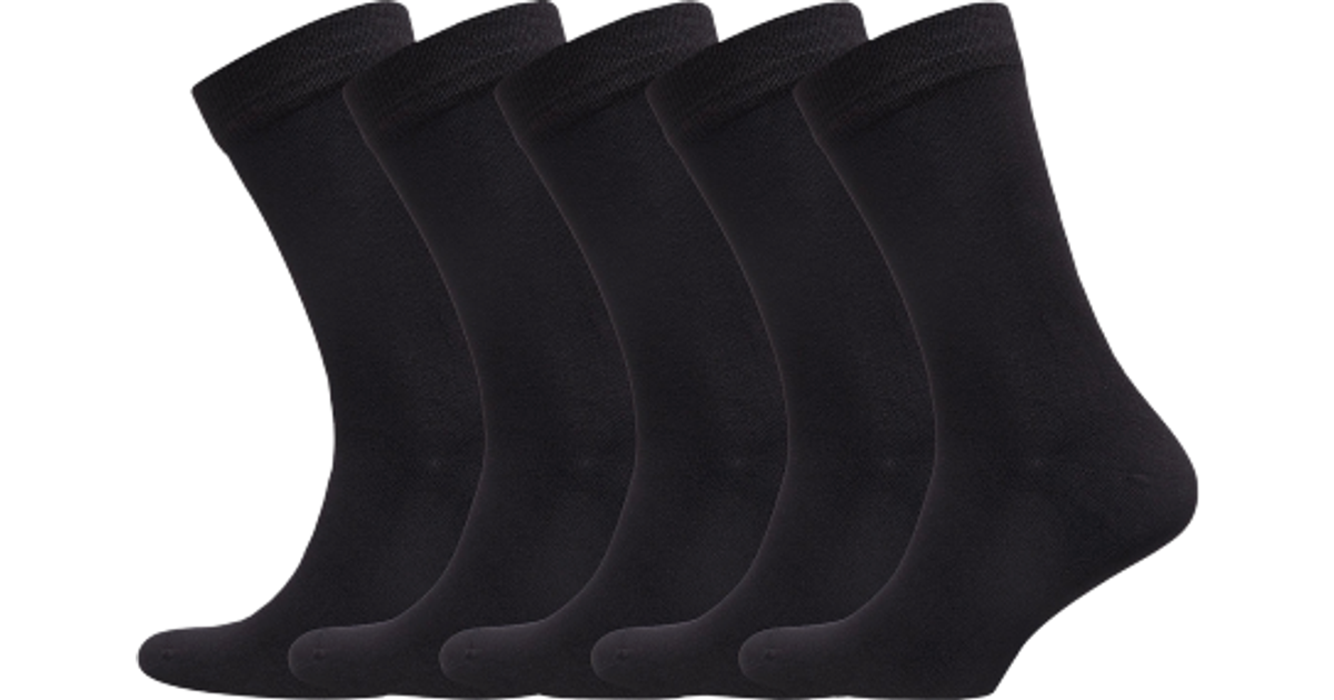 Lindbergh Bamboo Socks 5-pack - Black • Se priser »