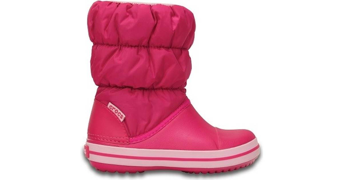 Crocs Kid's Winter Puff Boot - Candy Pink • Se pris