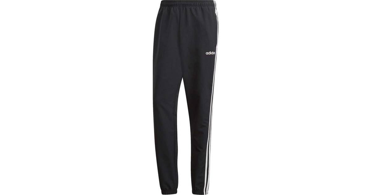 Adidas Essentials 3 -Stripes Wind Pants Men - Black/White • Pris »
