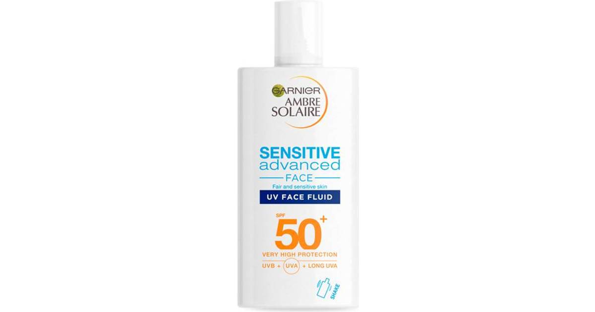 Garnier Ambre Solaire Sensitive Advanced UV Face Fluid SPF50+ 40ml • Pris »
