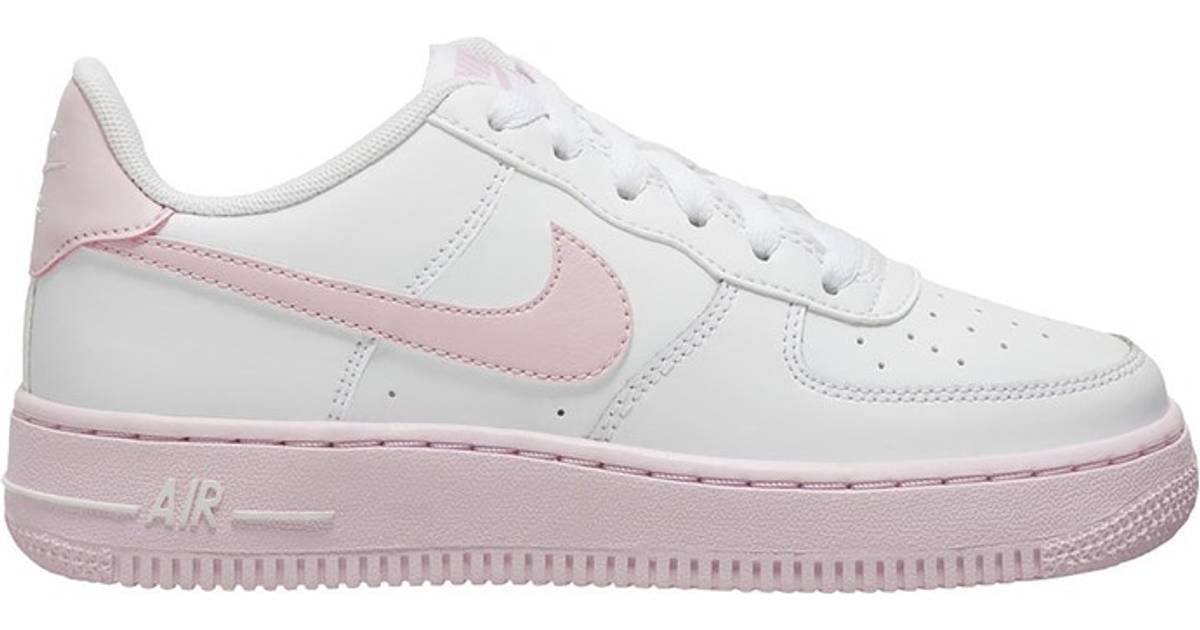 Nike Air Force 1 GS - White/Pink Foam • Se priser (1 butiker) »