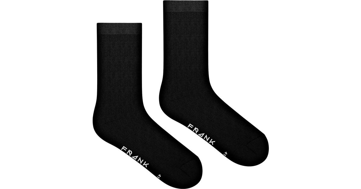 Frank Dandy Bamboo Solid Crew Socks - Black • Pris »