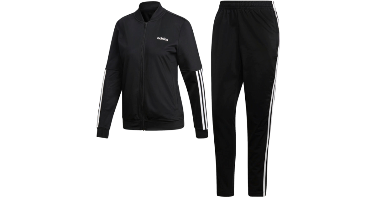 Adidas Back 2 Basics 3-Stripes Tracksuit Women - Black/Black/White