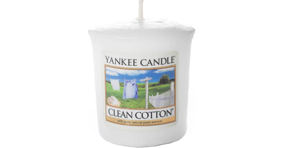 Yankee Candle Clean Cotton Votive Doftljus • Se pris