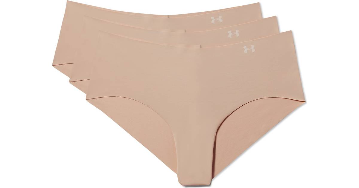 Under Armour Pure Stretch Hipster 3-pack - Brown • Pris »