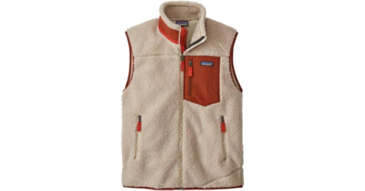 Patagonia Classic Retro X Fleece Vest - Natural w/Barn Red • Pris »
