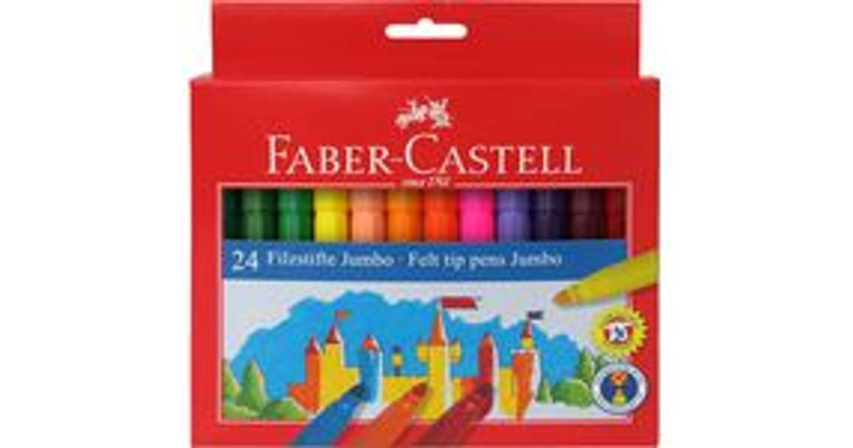 Faber Castell Jumbo Felt Tip Pen 24 Pack • Se Pris