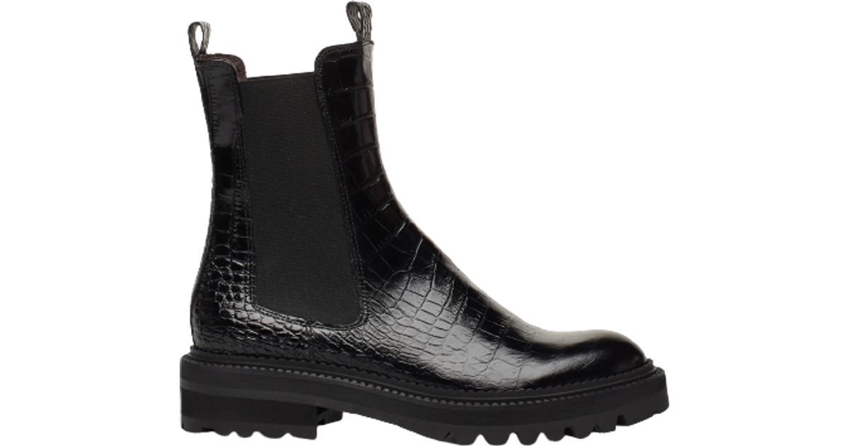 Billi Bi Chelsea Boots - Black/Croco • Se priser (1 butiker) »