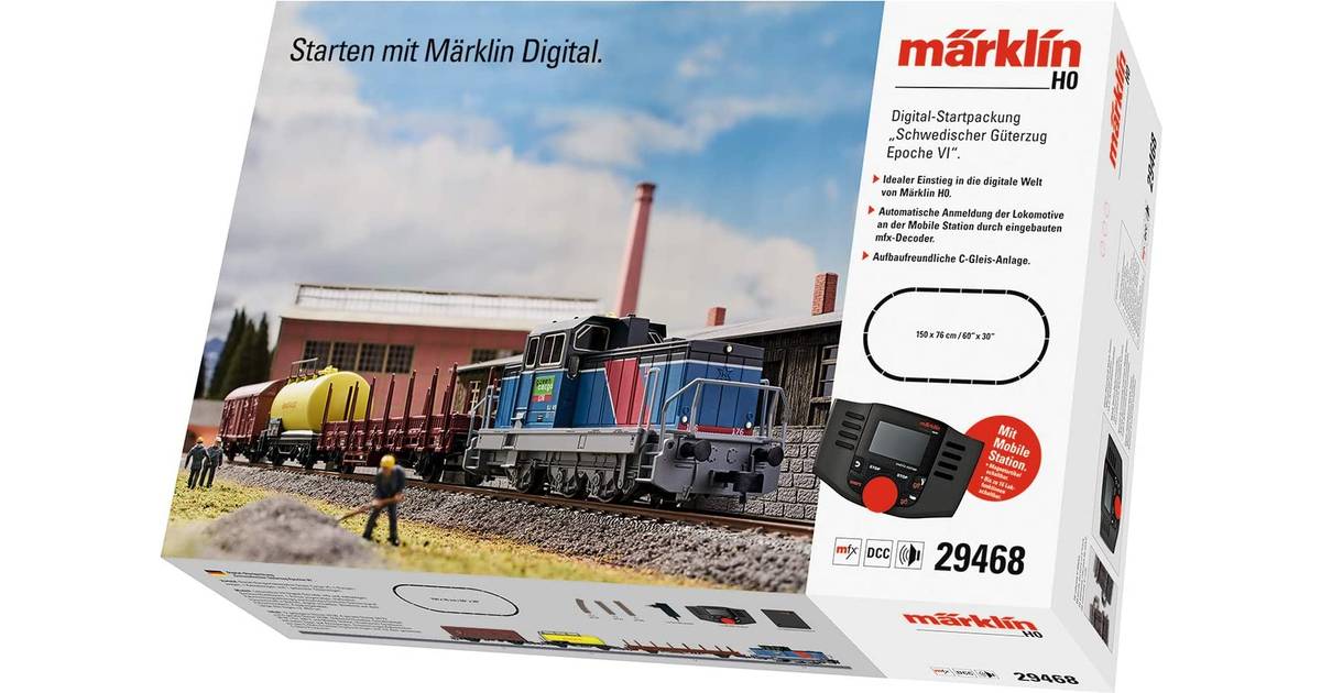 Märklin Era 6 Swedish Freight Train Digital Starter Set • Pris »
