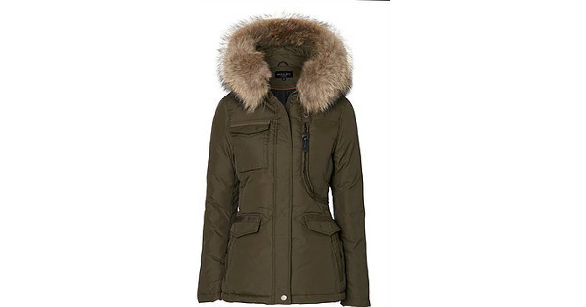 Hollies Livigno Jacket - Green (Real Fur) • Priser »