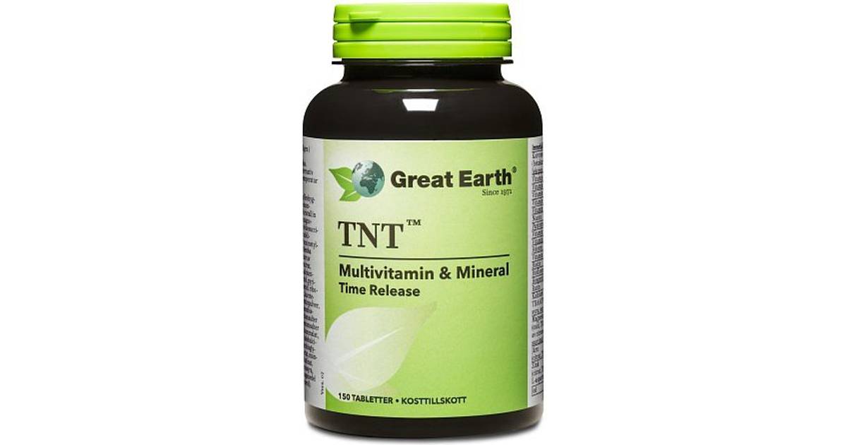 Great Earth TNT Multivitamin & Mineral 150 st • Pris »