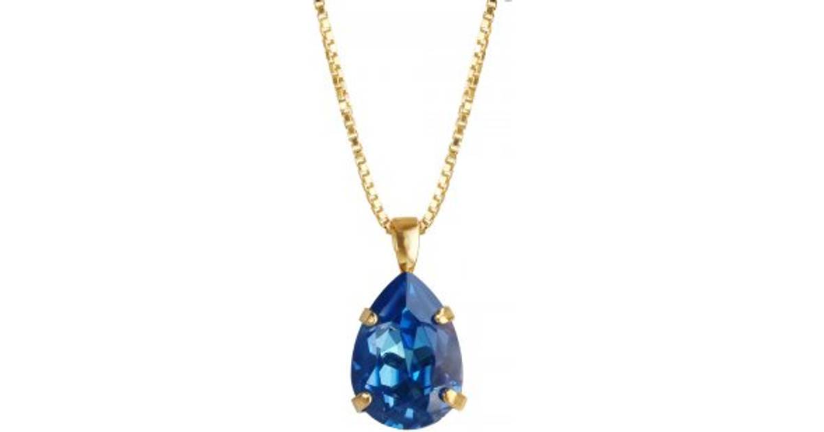 Caroline Svedbom Mini Drop Necklace - Gold/Royal Blue Delite • Pris »