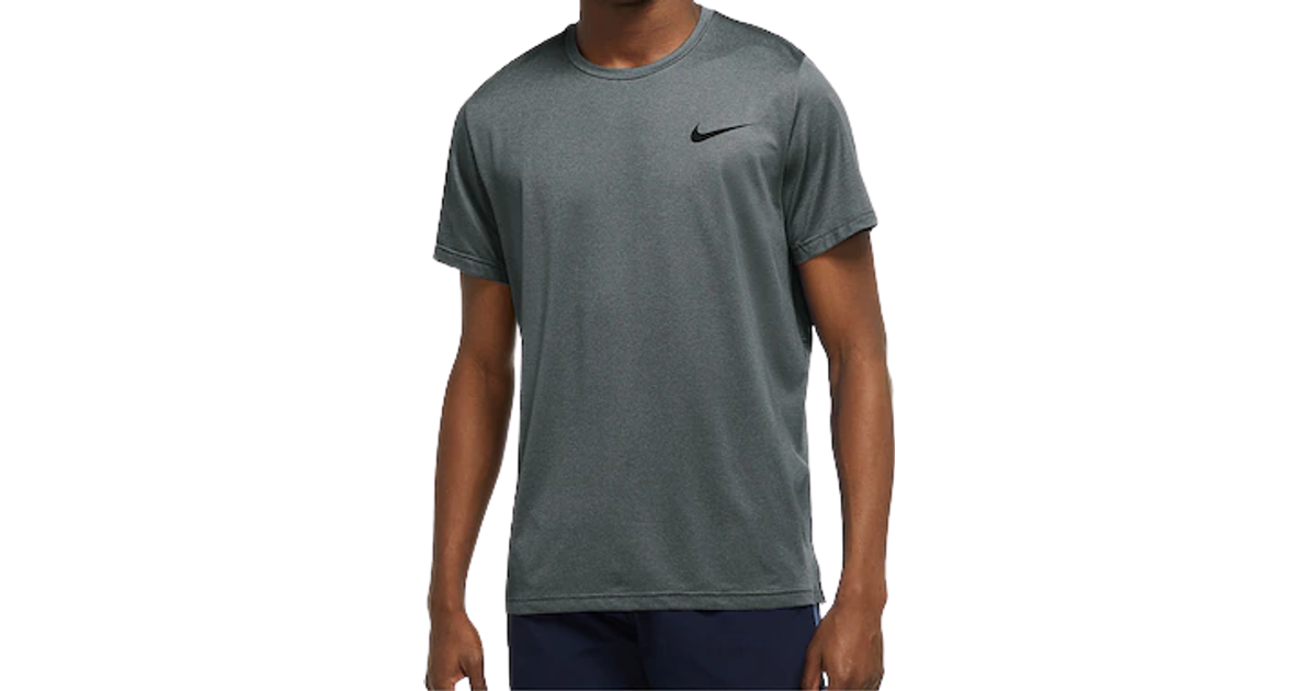 Nike Pro Dri-FIT Short-Sleeve T-shirt Men - Black/Smoke Grey/Heather/Black  • Pris »