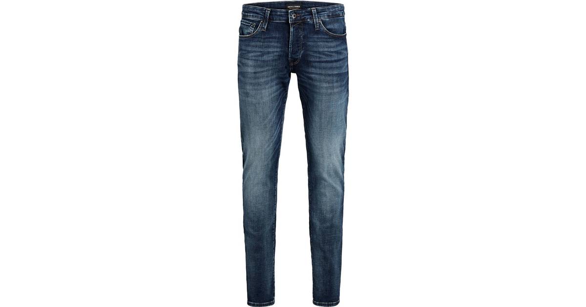 Jack & Jones Glenn Con 057 50SPS Slim Fit Jeans - Blue/Blue Denim • Pris »
