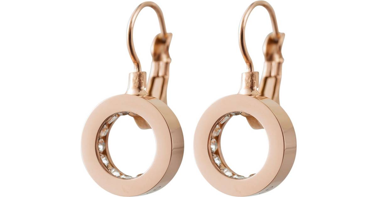 Edblad Monaco French Hook Earrings - Rose Gold/Transparent