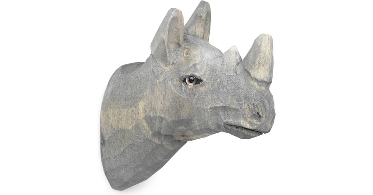 Ferm Living Animal Hand Carved Hook Rhino • Priser »