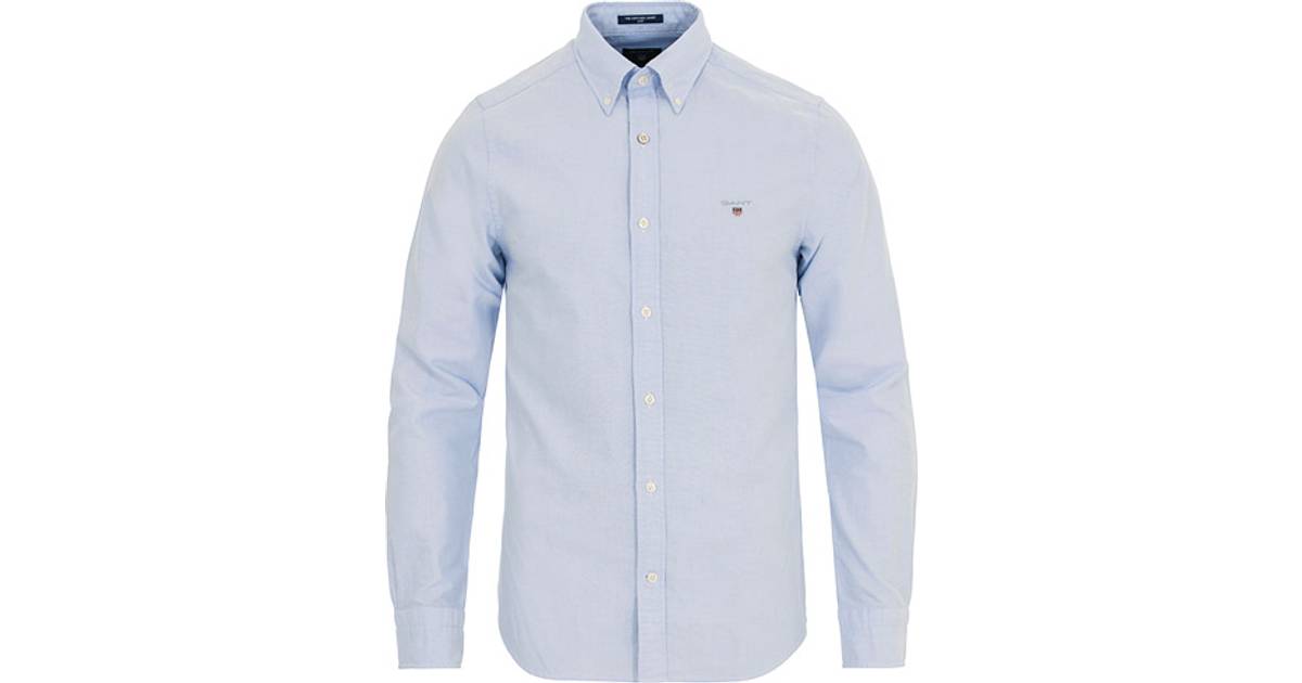 Gant Slim Fit Oxford Shirt - Capri Blue • Se pris »