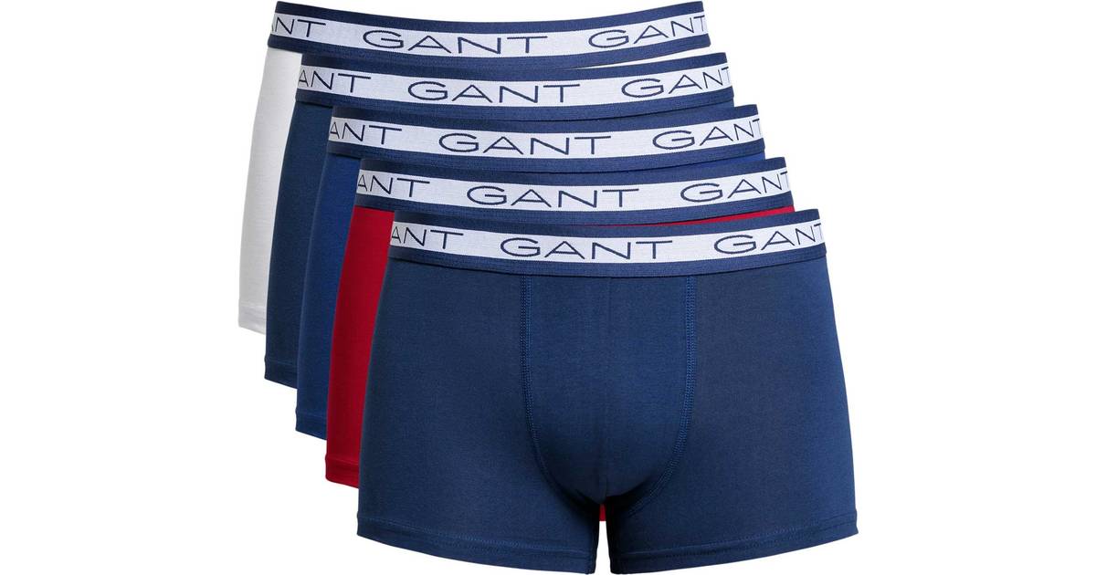 Gant Basic Trunks 5-Pack - Multicolor • Se priser »