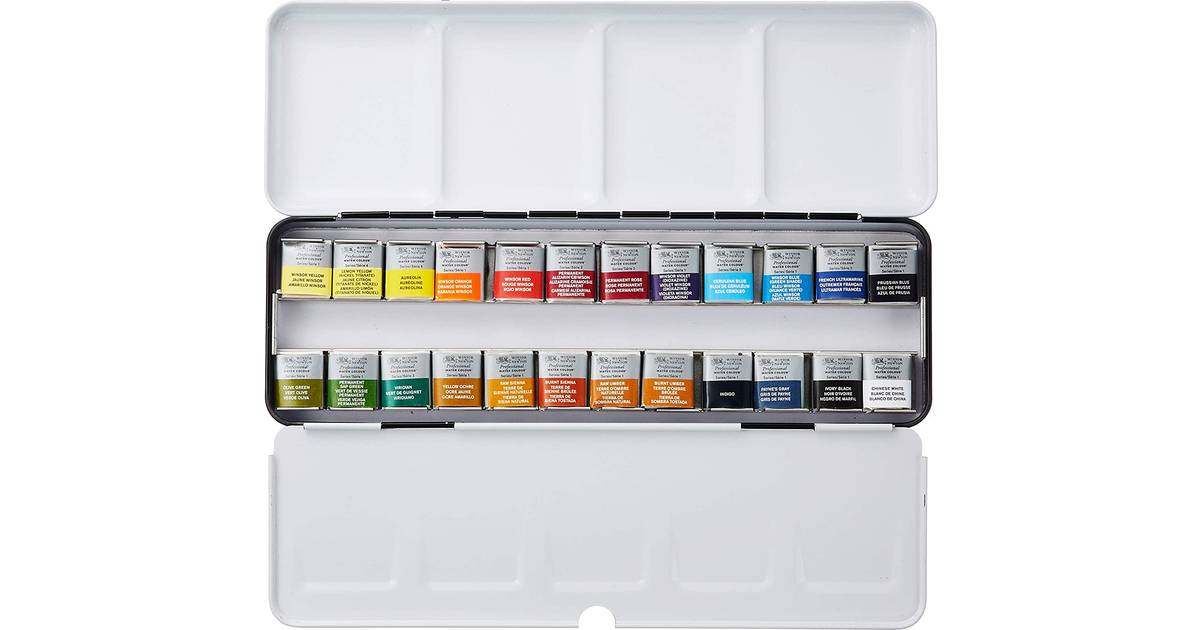 Winsor & Newton Professional Watercolour Lightweight Sketchers Metal Box  24-pcs • Pris »