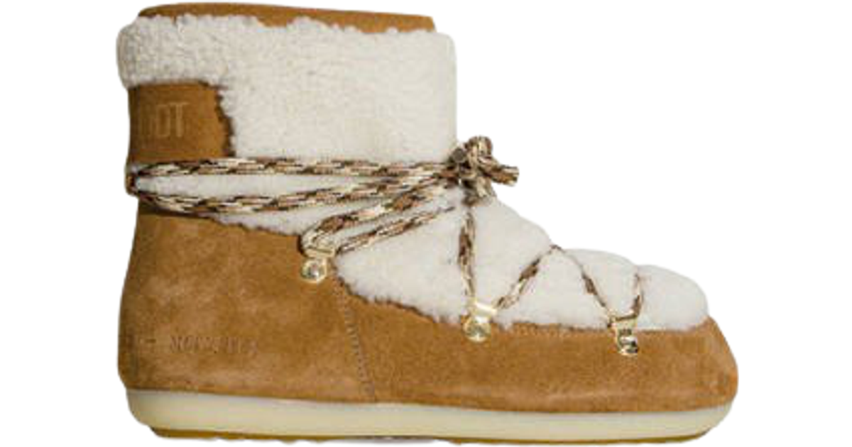Moon Boot Dark Side Low Shearling - Whisky/Off White