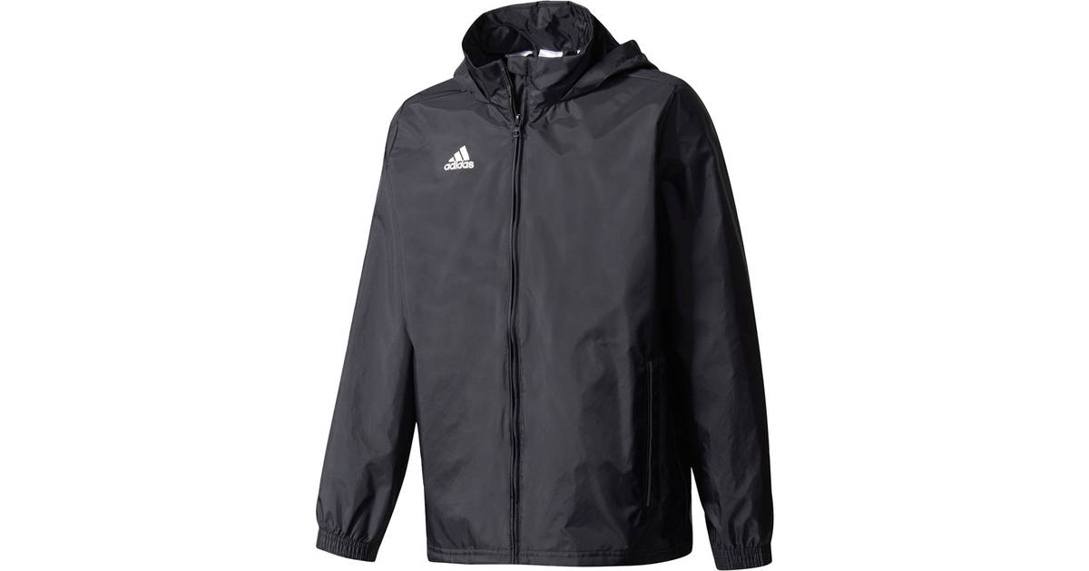 Adidas Kid's Core 15 Rain Jacket - Black/White (M35321)