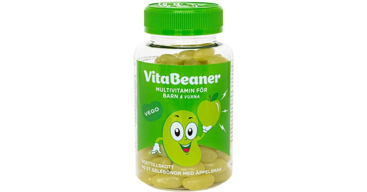 VitaBeaner Multivitamin for Barn Apple 90 st • Se pris