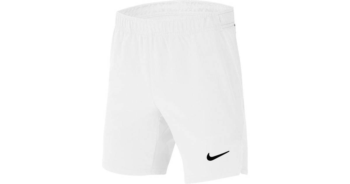 Nike Court Flex Ace Tennis Shorts Kids - White/White/Black • Pris »