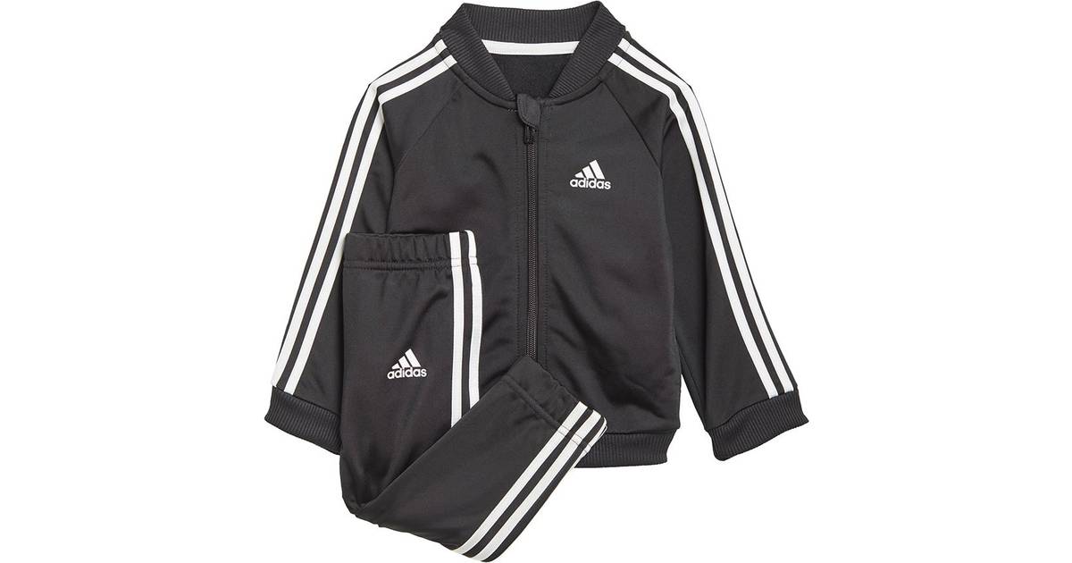 Adidas Infant's 3-Stripes Tricot Tracksuit - Black/White (GN3947) • Pris »
