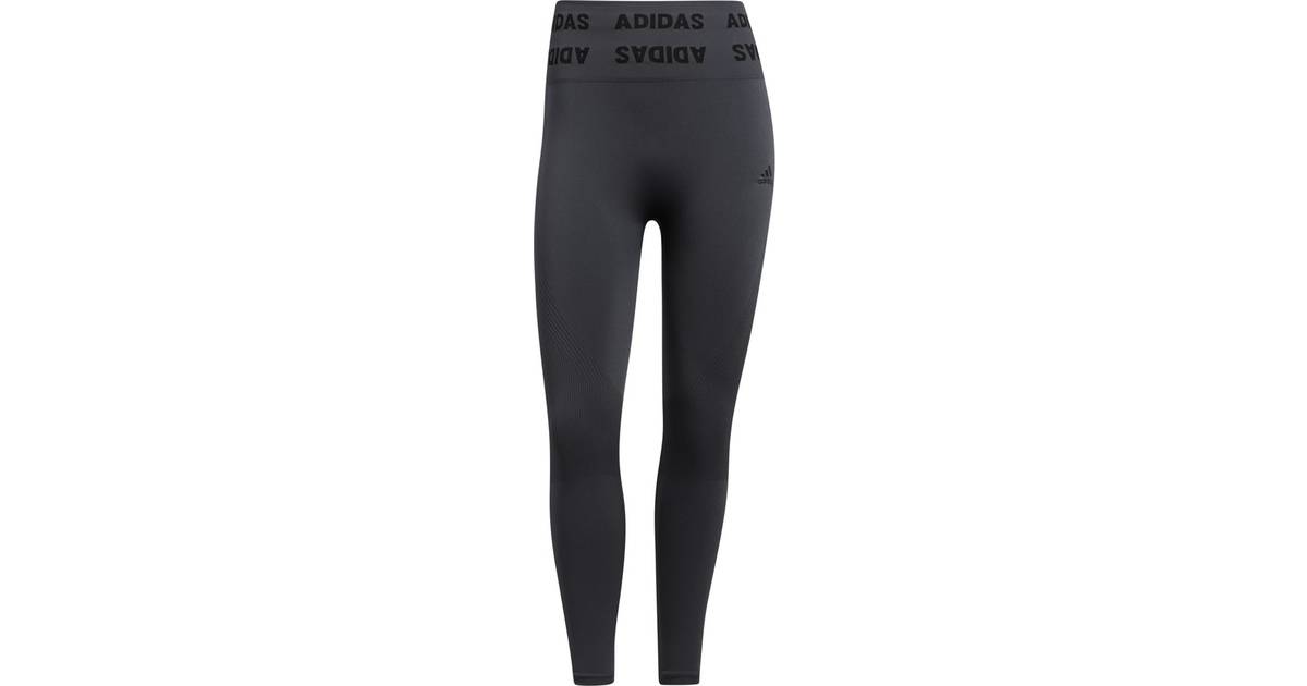 Adidas Training Aeroknit 7/8 High Rise Tights Women - Dgh Solid Grey • Pris  »