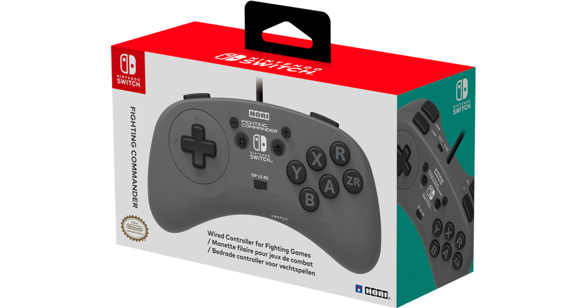 Hori Fighting Commander Nintendo Switch Pc Grey Pris