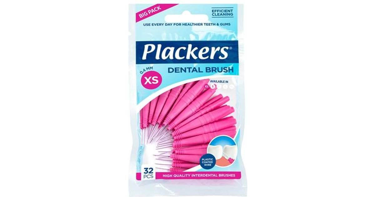 Plackers Dental Brush 0.4mm 32-pack • PriceRunner »