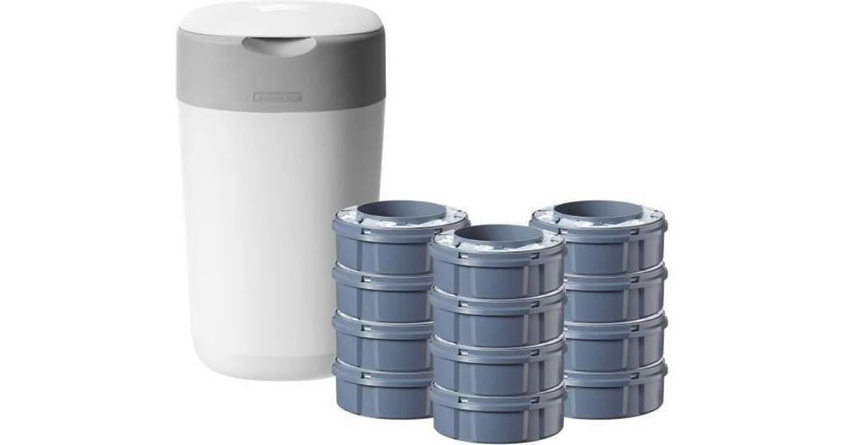 Tommee Tippee Twist & Click Advanced Nappy Disposal Bin Starter Kit + 12  Refills • Pris »