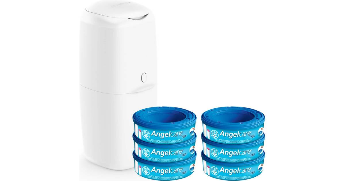 Angelcare Nappy Disposal System Value Pack with 6 Refill Cassettes • Pris »