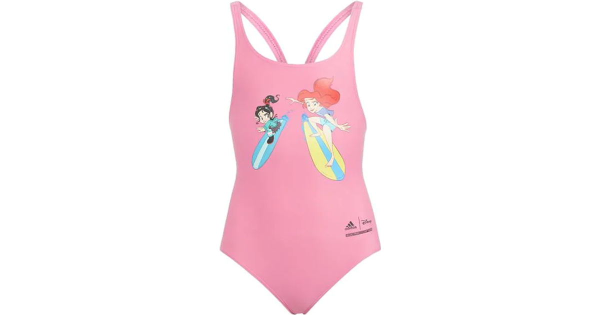 Adidas Girl's Disney Princess Swimsuit - Rose Tone (H37891)