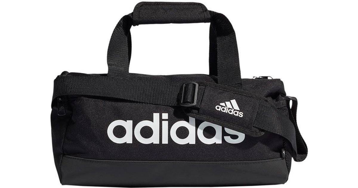 Adidas Essentials Logo Duffel Bag XS 14L - Black/White • Pris »