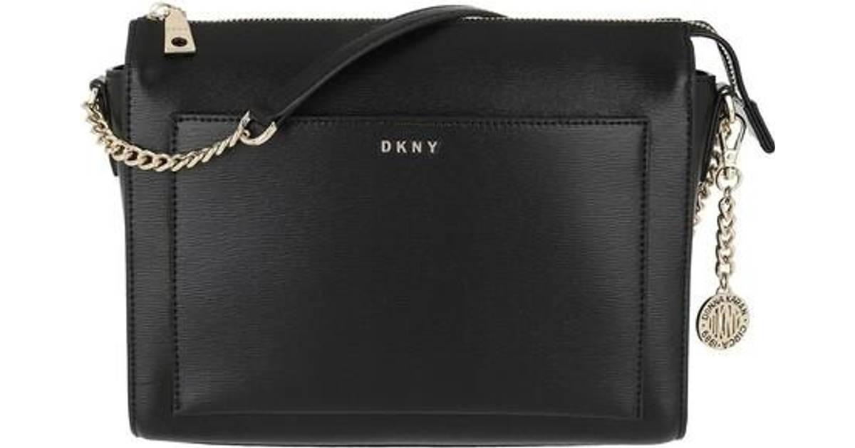 DKNY Bryant Medium Box Crossbody Bag - Black/Gold • Pris »