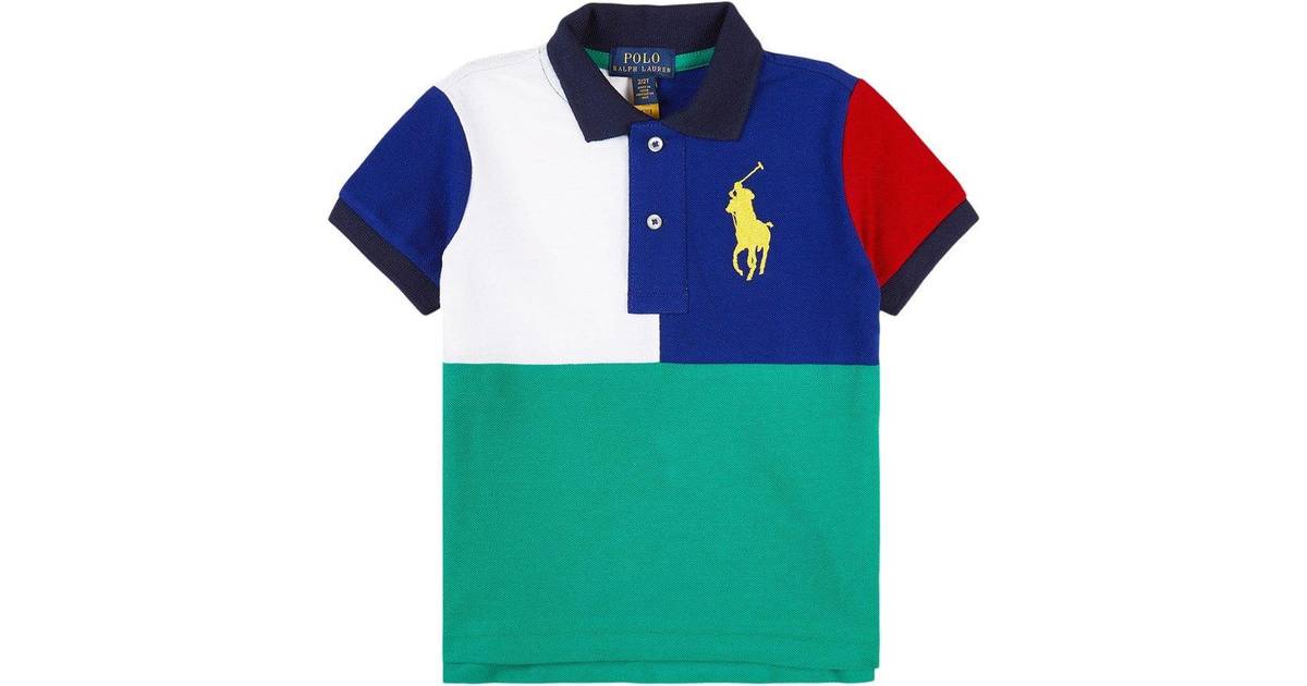 Ralph Lauren Multi Colour Block Logo Polo - Blue • Pris »