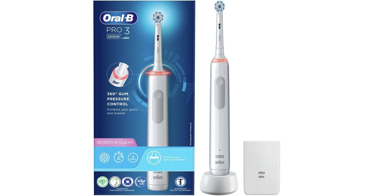 Oral-B Pro3 Sensitive Clean 3300W • Se PriceRunner »