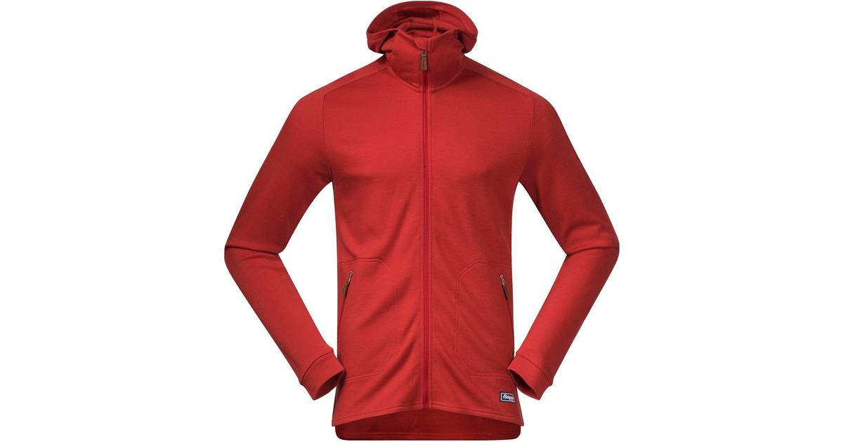 Bergans Tuva Light Wool Hood Jacket - Red Sand • Pris »