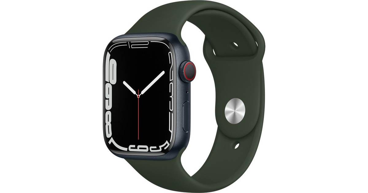 Apple Watch Series 7 Cellular 45mm Aluminium Case with Sport Band • Pris »