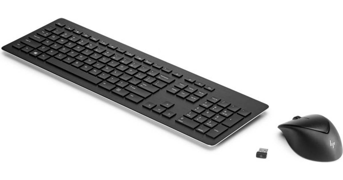 HP Wireless Rechargeable 950MK Mouse and Keyboard (Nordic) • Pris »