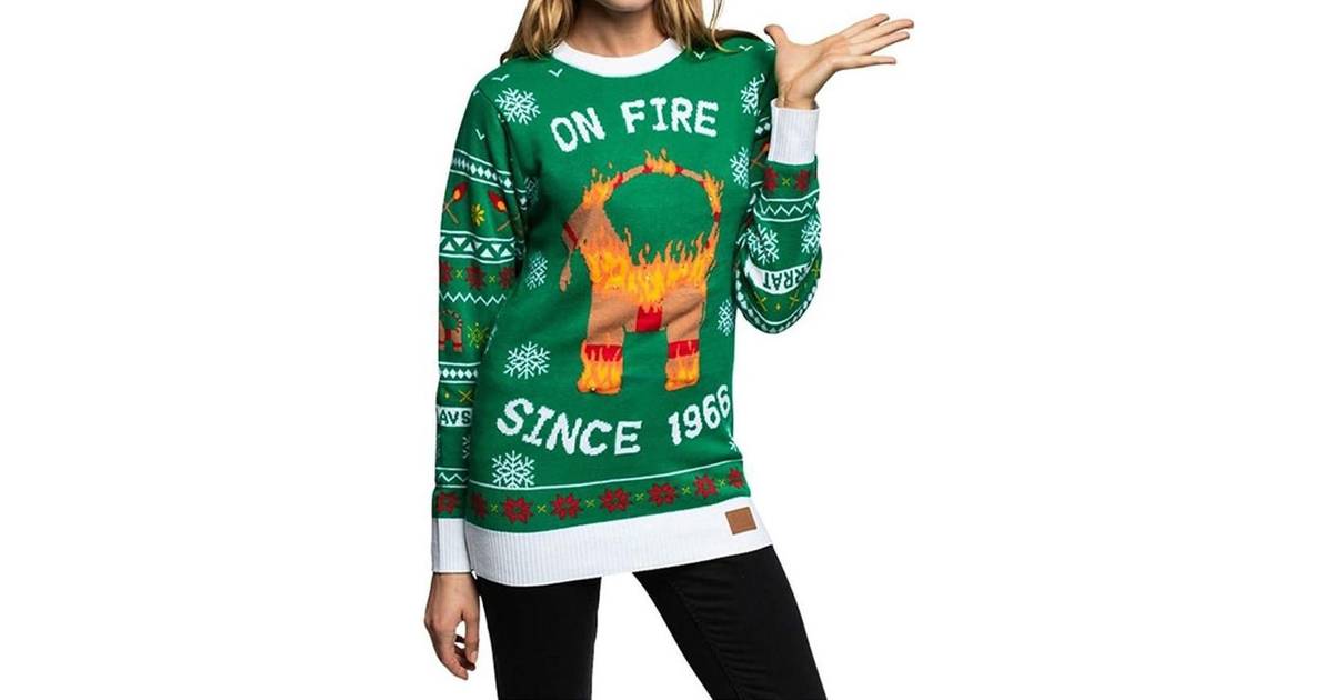 SillySanta Gävlebocken LED Christmas Sweater Unisex - Green • Pris »