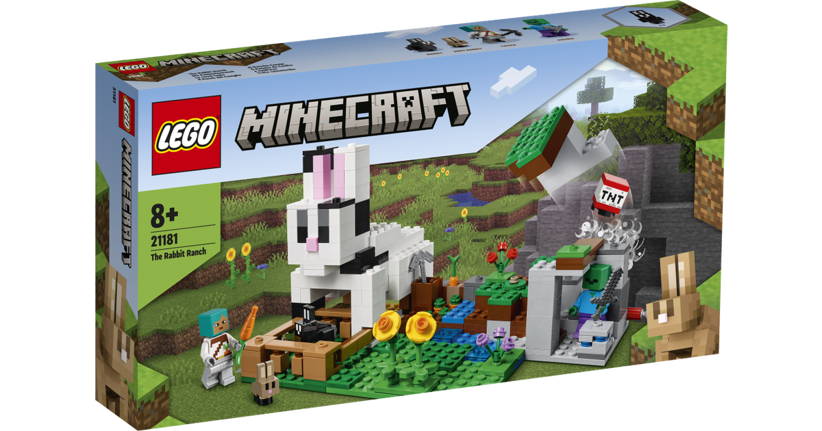 Lego Minecraft Kaninranchen 21181 • Se PriceRunner »